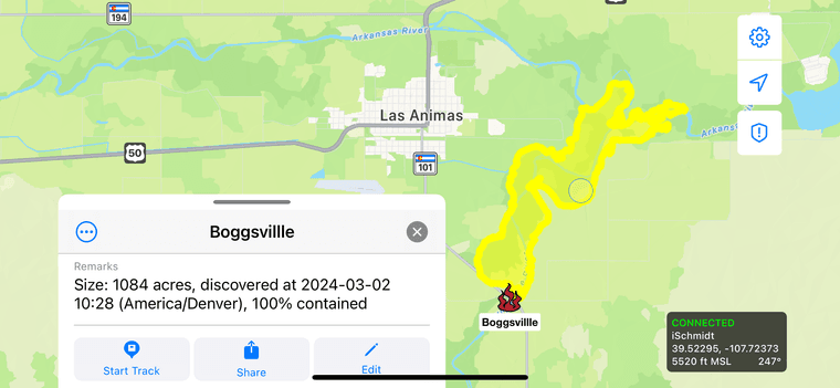 Wildfire location and perimeter viewed in iTAK.PNG